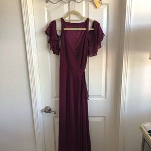 Lulus Burgundy Bridesmaids Dress